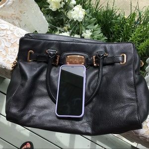 Black/rose gold Michael Kors bag
